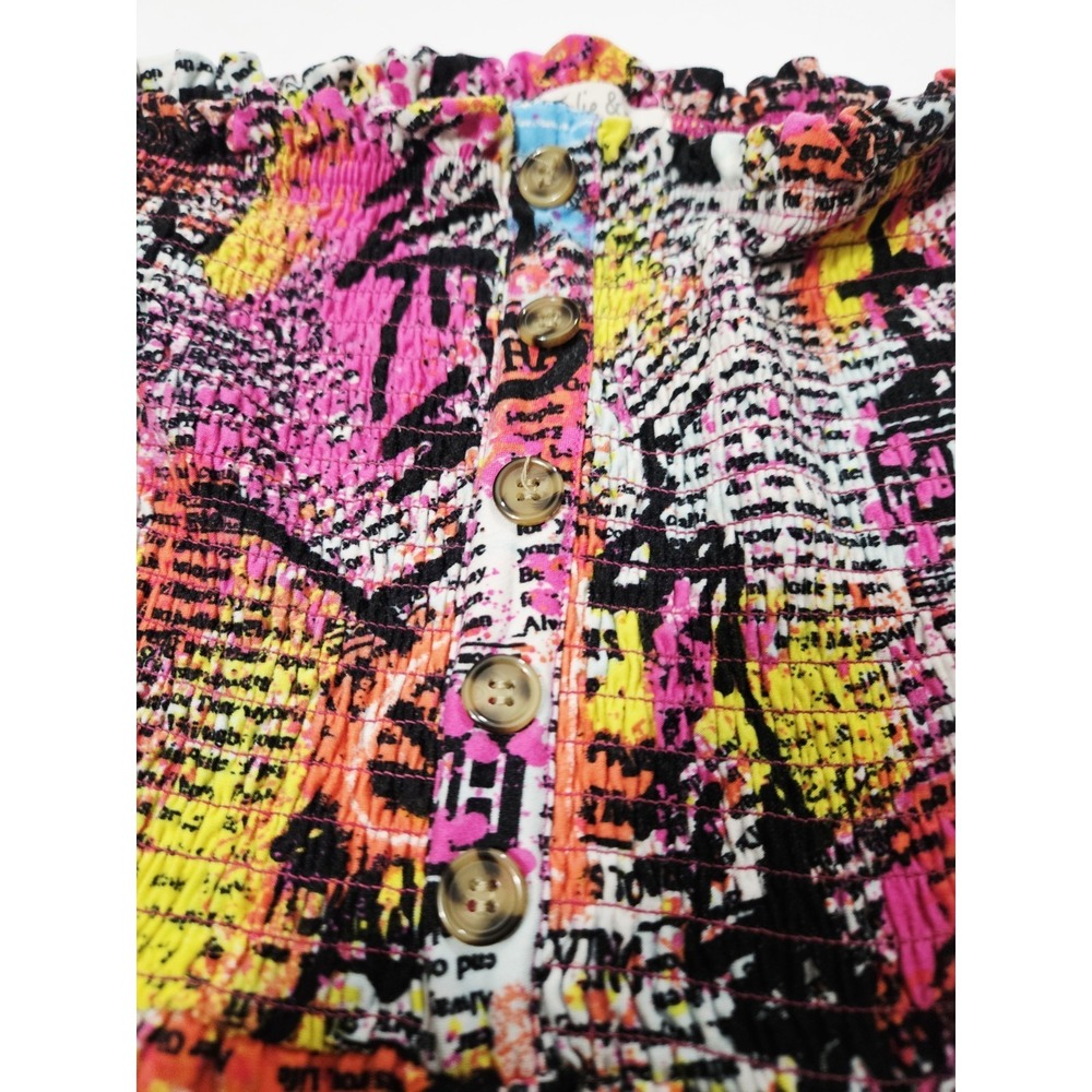 Womens Jolie And Joy Rompers/Jumsuit Size Medium Comic Multicolor With Love FTC - Picture 6 of 8
